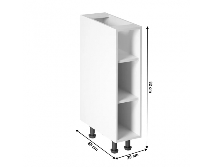 Dolná kuchynská skrinka Royal D20P - biela