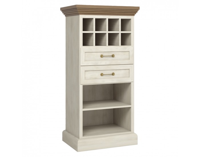 Dvojdverová komoda Royal R2S - sosna nordická / dub divoký