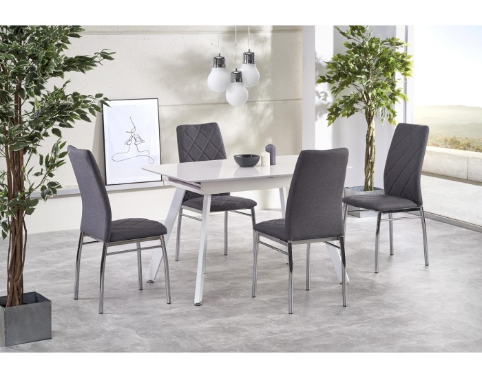 Rozkladací jedálenský stôl Arden - biela