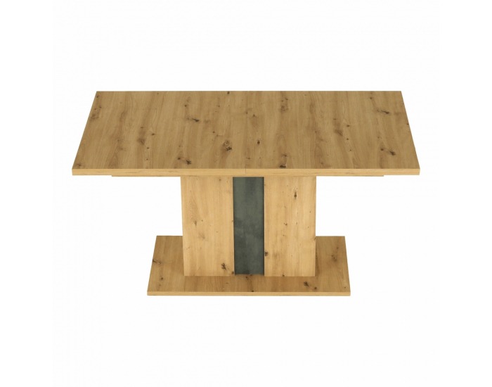 Rozkladací jedálenský stôl Eridan S - dub artisan / sivý betón