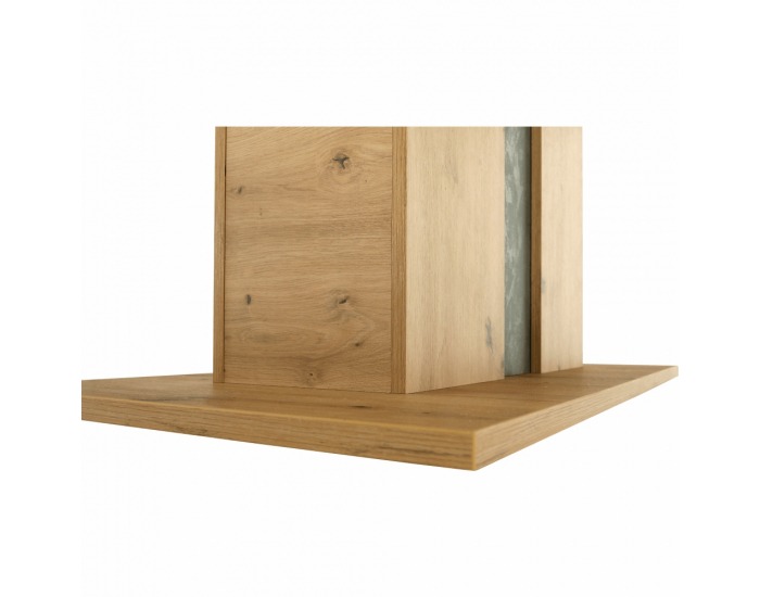 Rozkladací jedálenský stôl Eridan S - dub artisan / sivý betón