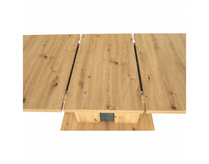 Rozkladací jedálenský stôl Eridan S - dub artisan / sivý betón