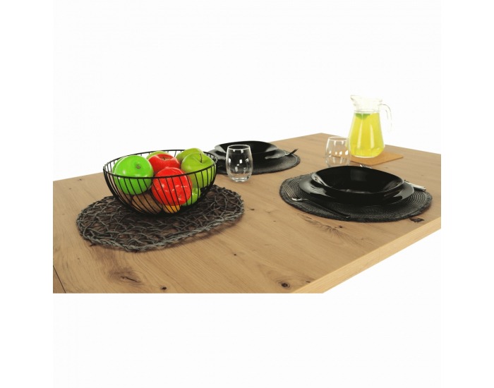 Rozkladací jedálenský stôl Eridan S - dub artisan / sivý betón