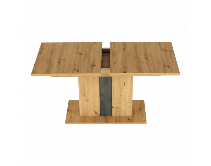Rozkladací jedálenský stôl Eridan S - dub artisan / sivý betón