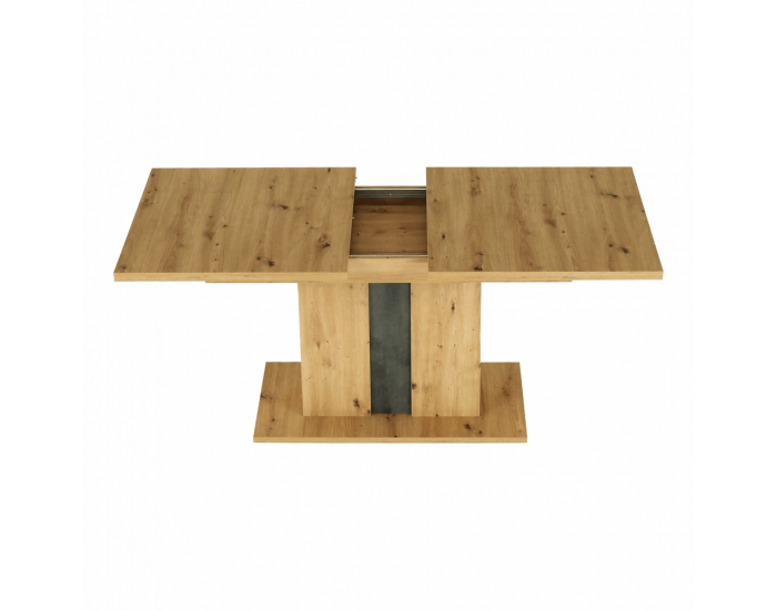 Rozkladací jedálenský stôl Eridan S - dub artisan / sivý betón