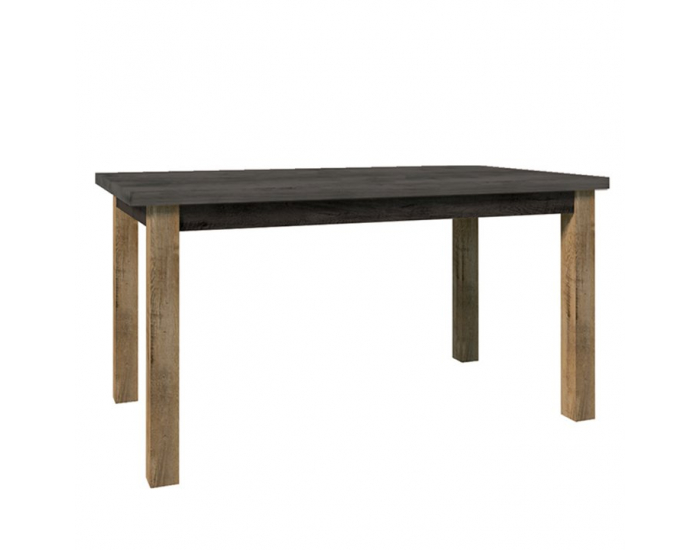 Rozkladací jedálenský stôl Montana STW - dub lefkas tmavý / smooth sivý
