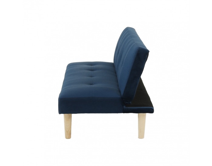 Rozkladacia pohovka Alida - tmavomodrá / dub