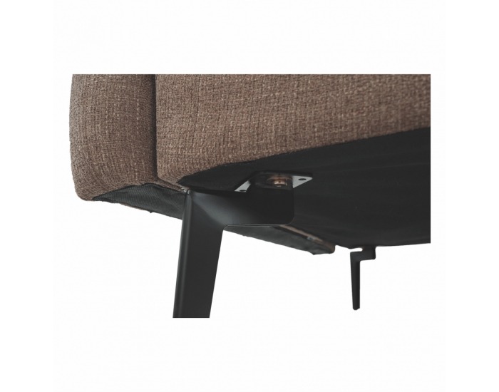 Rozkladacia pohovka Deta - hnedá / tmavozelená / čierna