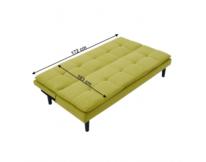 Rozkladacia pohovka Larama - zelená