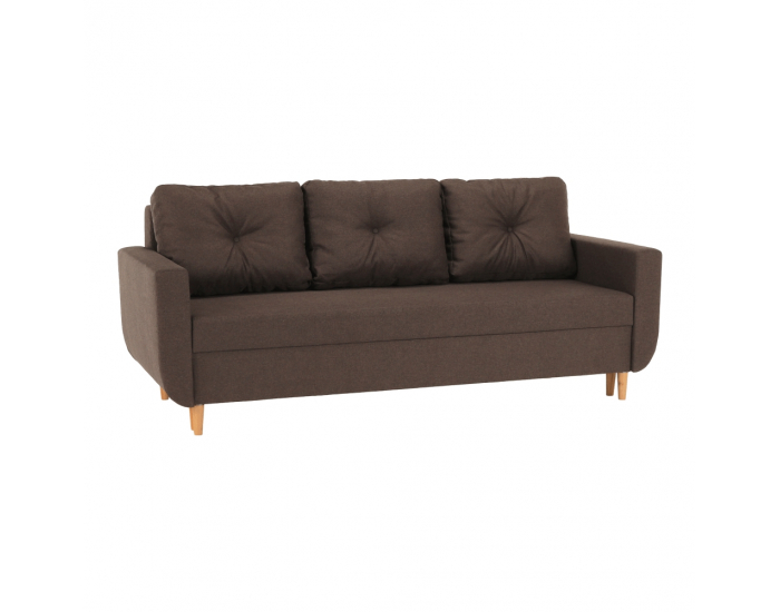 Rozkladacia pohovka s úložným priestorom Dorel - hnedá