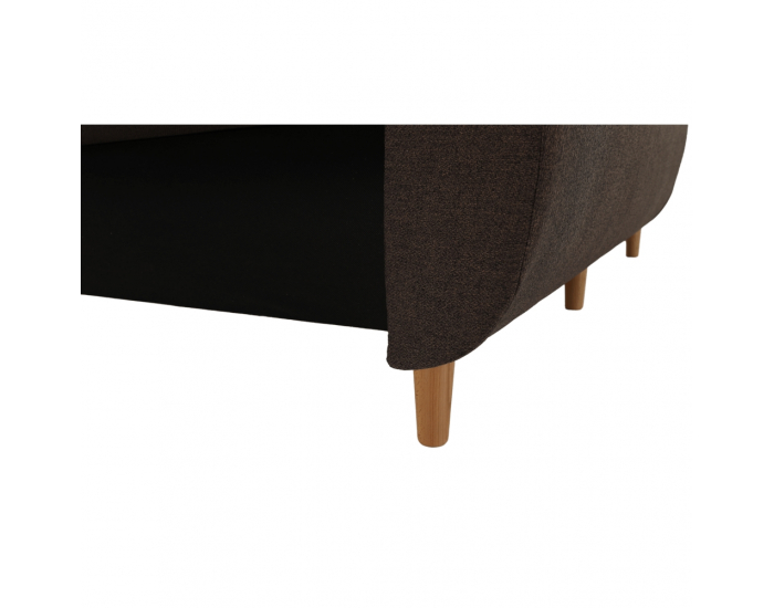 Rozkladacia pohovka s úložným priestorom Dorel - hnedá