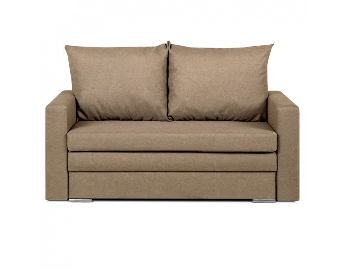 Rozkladacia pohovka s úložným priestorom Doty - svetlohnedý melír