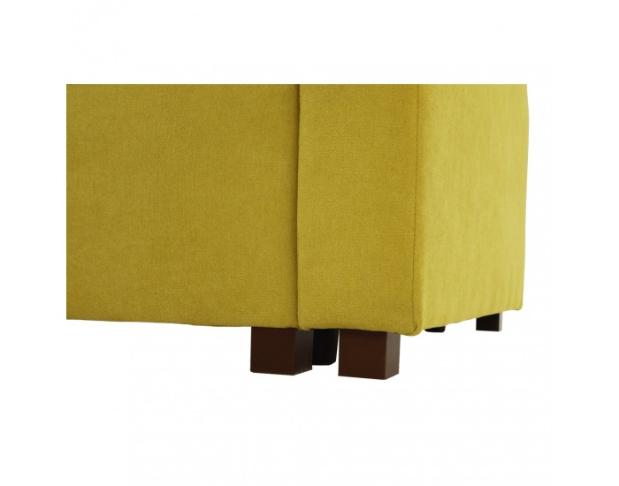 Rozkladacia pohovka s úložným priestorom Portoriko - horčicová