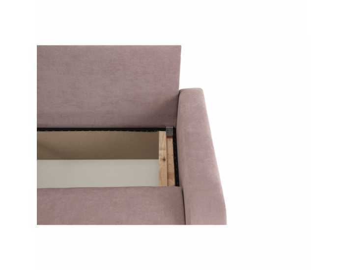 Rozkladacia pohovka s úložným priestorom Portoriko - staroružová