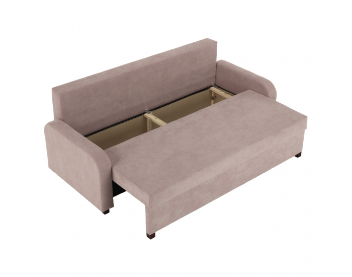 Rozkladacia pohovka s úložným priestorom Portoriko - staroružová