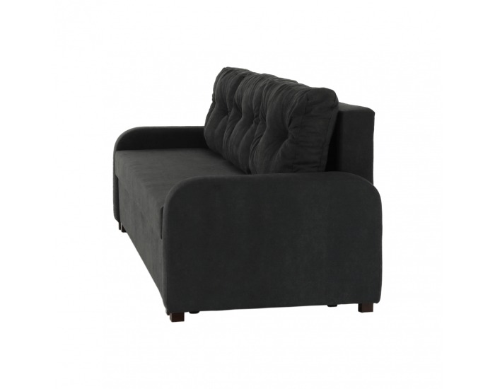 Rozkladacia pohovka s úložným priestorom Portoriko - tmavosivá