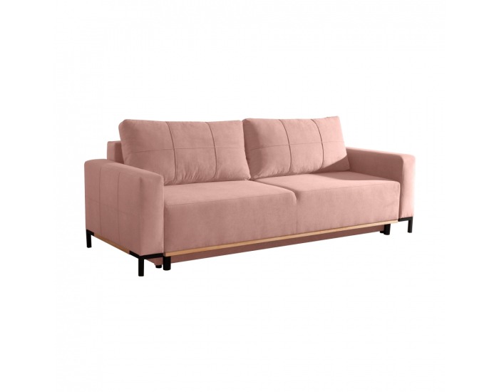 Rozkladacia pohovka s úložným priestorom Ramos - staroružová