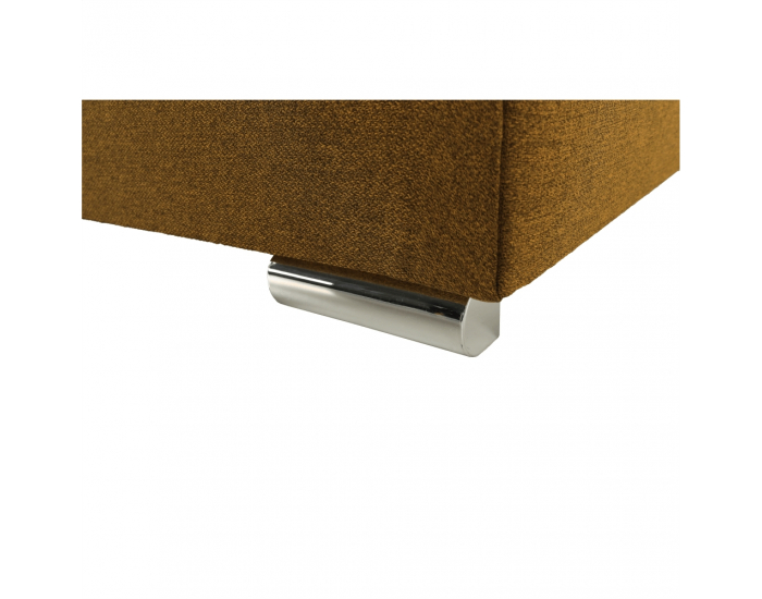 Rozkladacia pohovka s úložným priestorom Zaca - horčicová / béžová