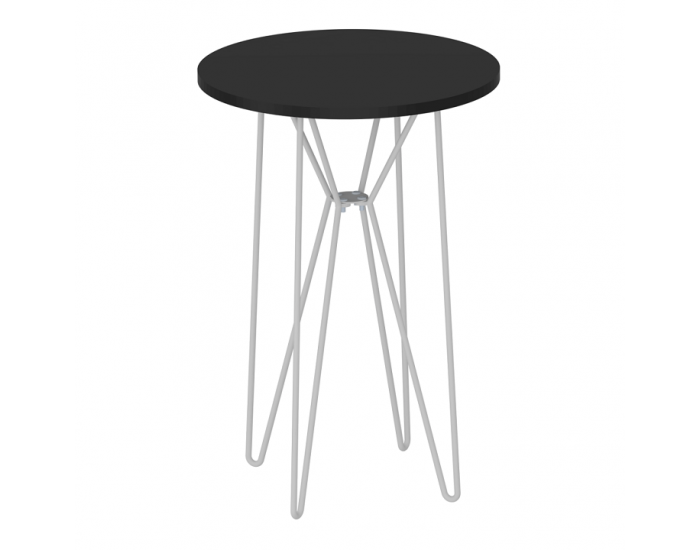 Príručný stolík Ruben - čierna / biela