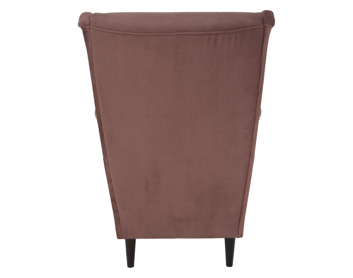 Kreslo (ušiak) Rufino New - staroružová / orech