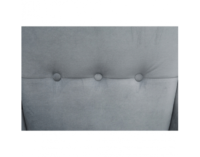 Kreslo (ušiak) Rufino New - svetlosivá / biela