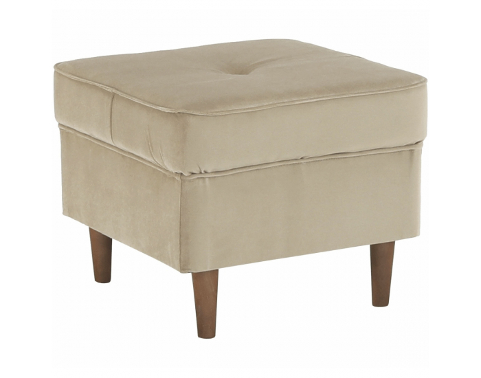 Taburetka Rufino New - béžovozlatá / orech