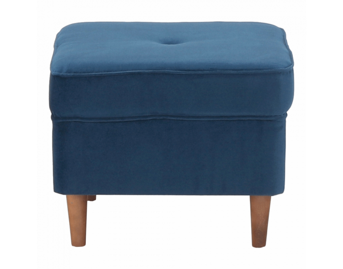 Taburetka Rufino New - tmavomodrá / orech