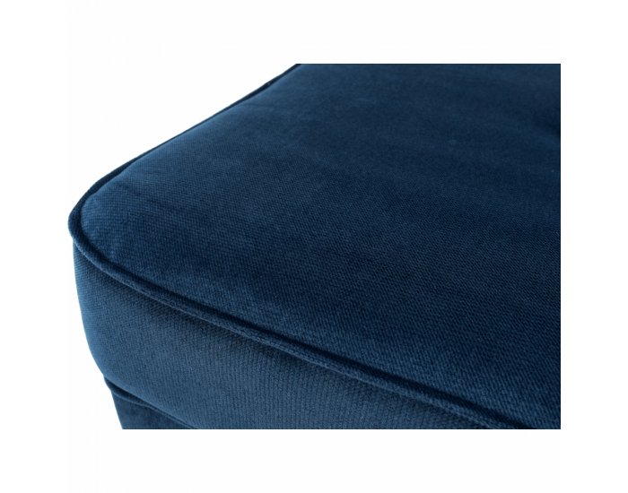 Taburetka Rufino New - tmavomodrá / orech