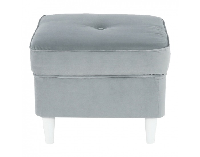 Taburetka Rufino New - svetlosivá / biela