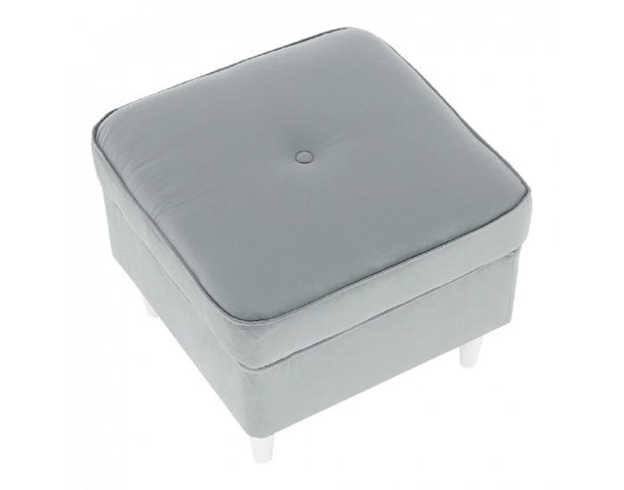 Taburetka Rufino New - svetlosivá / biela