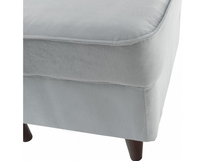 Taburetka Rufino New - svetlosivá / orech