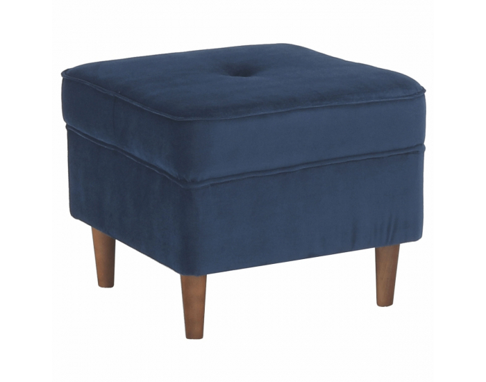 Taburetka Rufino New - tmavomodrá / orech