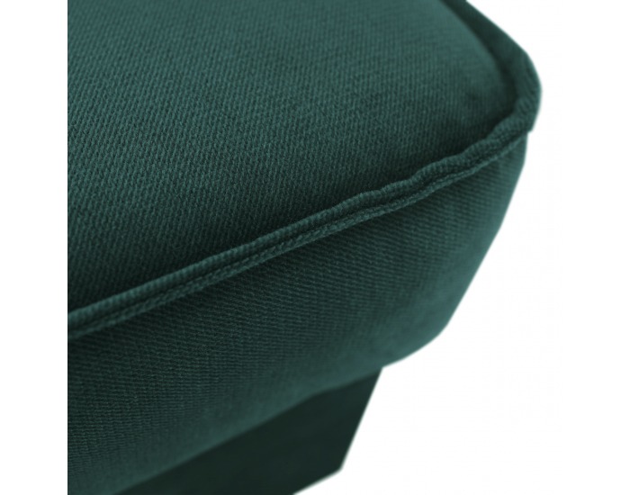 Taburetka Rufino New - tmavozelená / orech