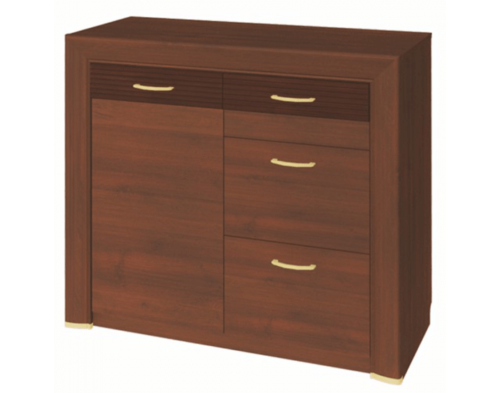 Rustikálna komoda Walena 1D3S - orech vlašský