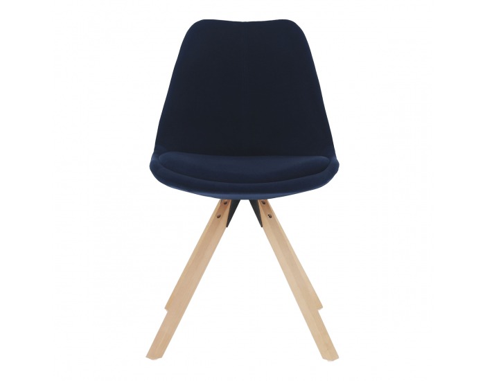 Jedálenská stolička Sabra - modrá (Velvet) / buk