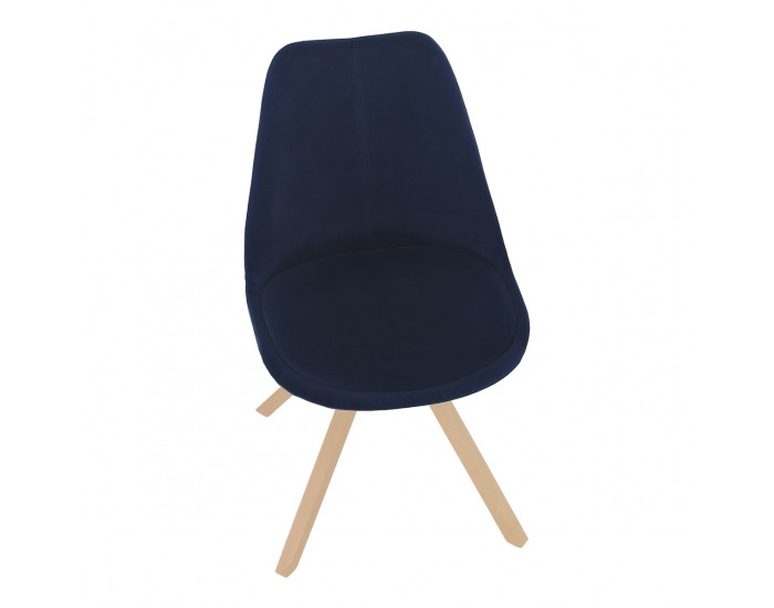 Jedálenská stolička Sabra - modrá (Velvet) / buk