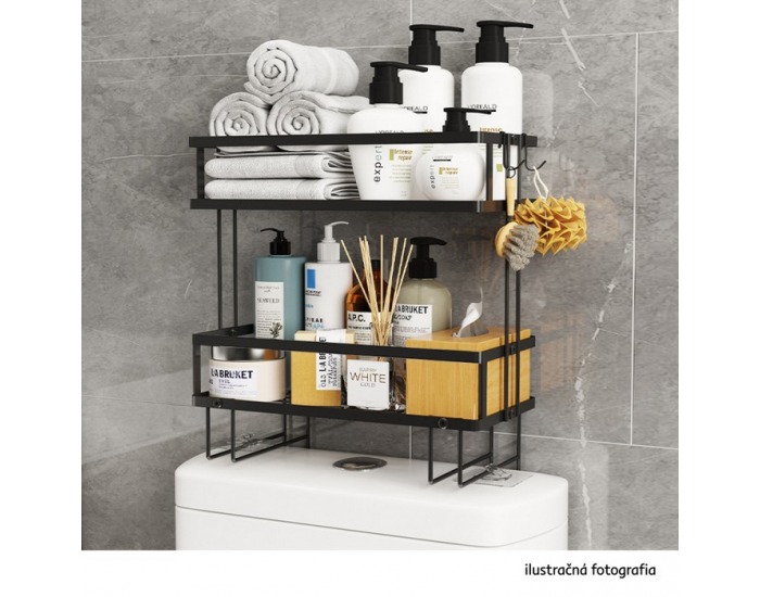 Organizér do kúpelne Sabrina - čierna