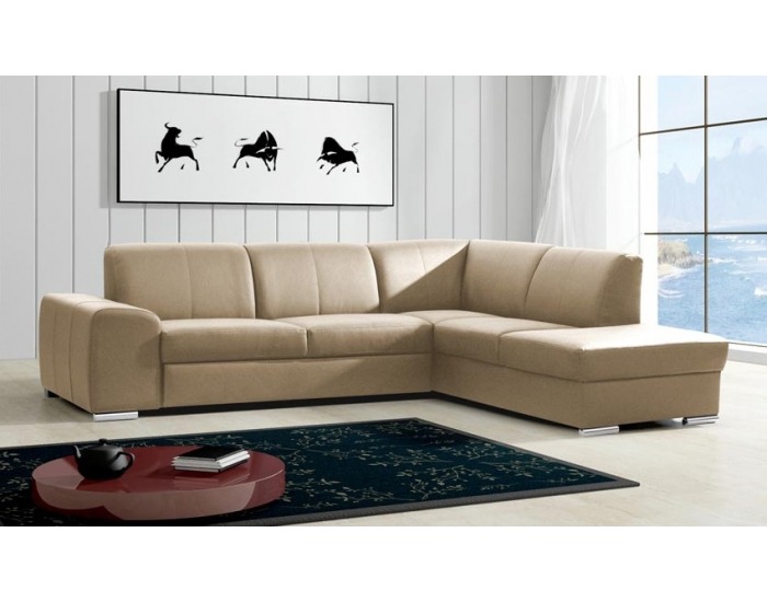 Rohová sedačka s rozkladom a úložným priestorom Monaco P - London 3 šenil