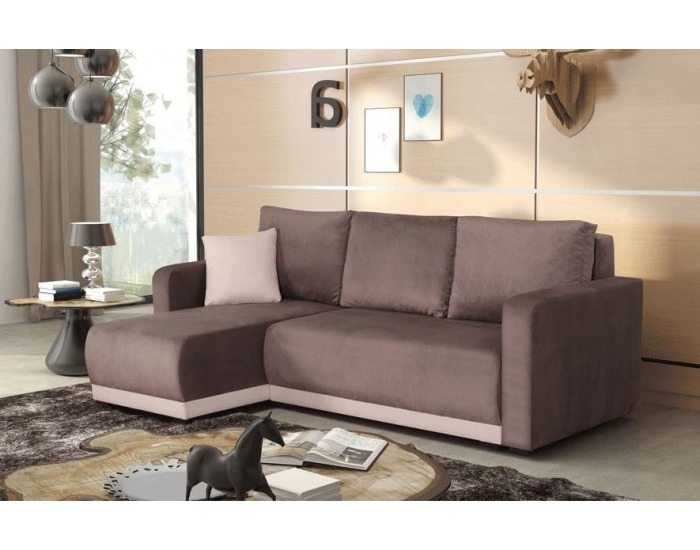 Rohová sedačka s úložným priestorom Rio L/P - Soro 91 / Trend 21