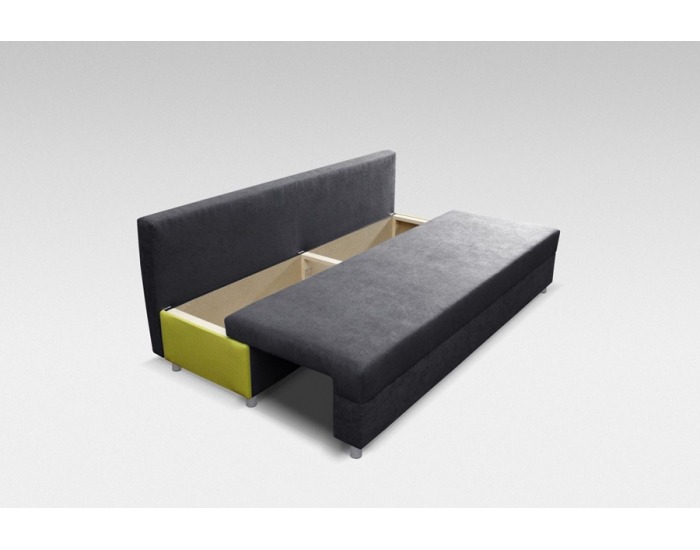 Rozkladacia pohovka s úložným priestorom Rita SR - hnedá / béžová