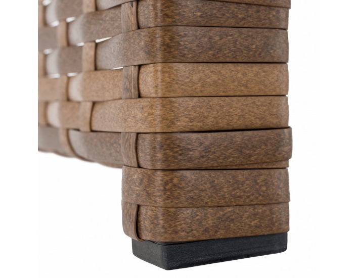 Záhradný nábytok z umelého ratanu Sagir - sivohnedá / svetlohnedá