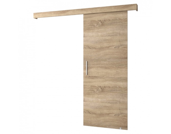 Posuvné dvere Saldor 90 1 - dub sonoma / strieborná