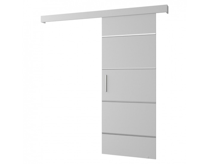 Posuvné dvere Saldor 90 4 - biela / strieborná