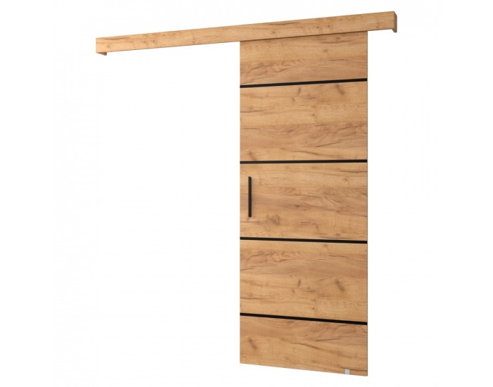 Posuvné dvere Saldor 90 4 - dub craft zlatý / čierna