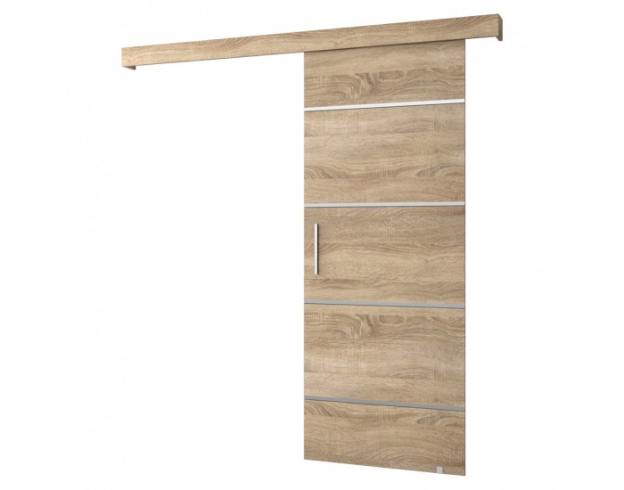 Posuvné dvere Saldor 90 4 - dub sonoma / strieborná