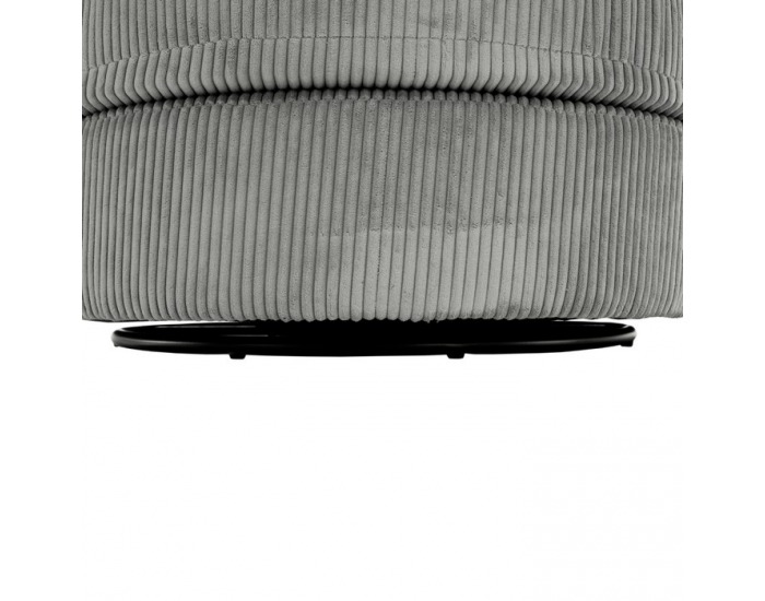 Relaxačné otočné kreslo Salter - svetlosivá