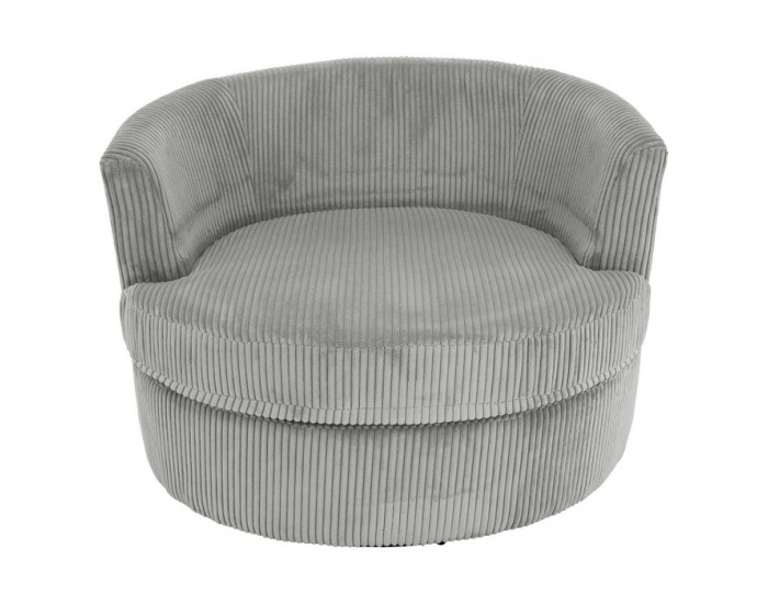 Relaxačné otočné kreslo Salter - svetlosivá