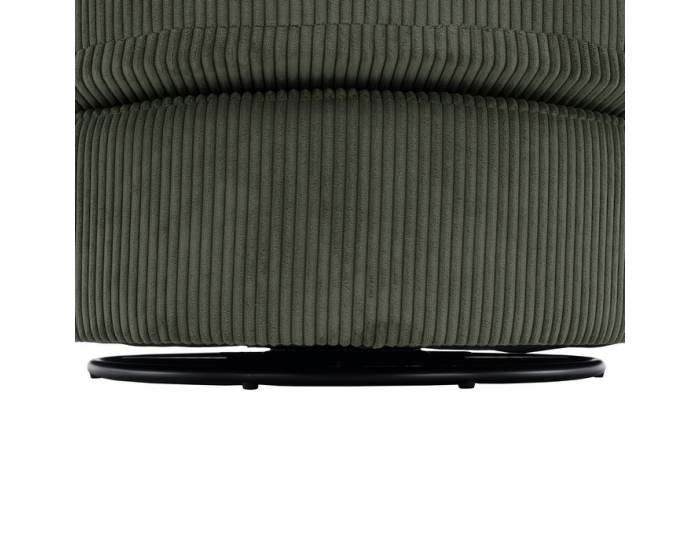 Relaxačné otočné kreslo Salter - tmavozelená