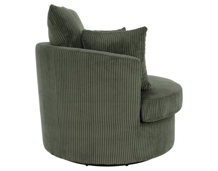 Relaxačné otočné kreslo Salter - tmavozelená