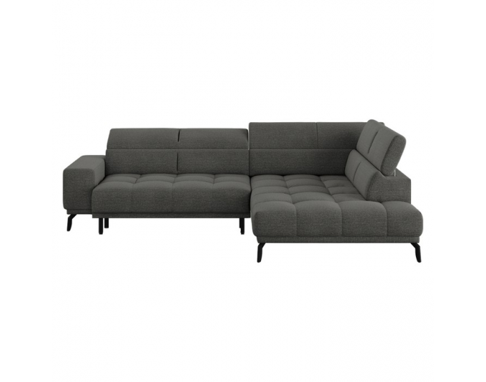 Rohová sedačka s elektrickou funkciou výsuvu Samba P - sivá